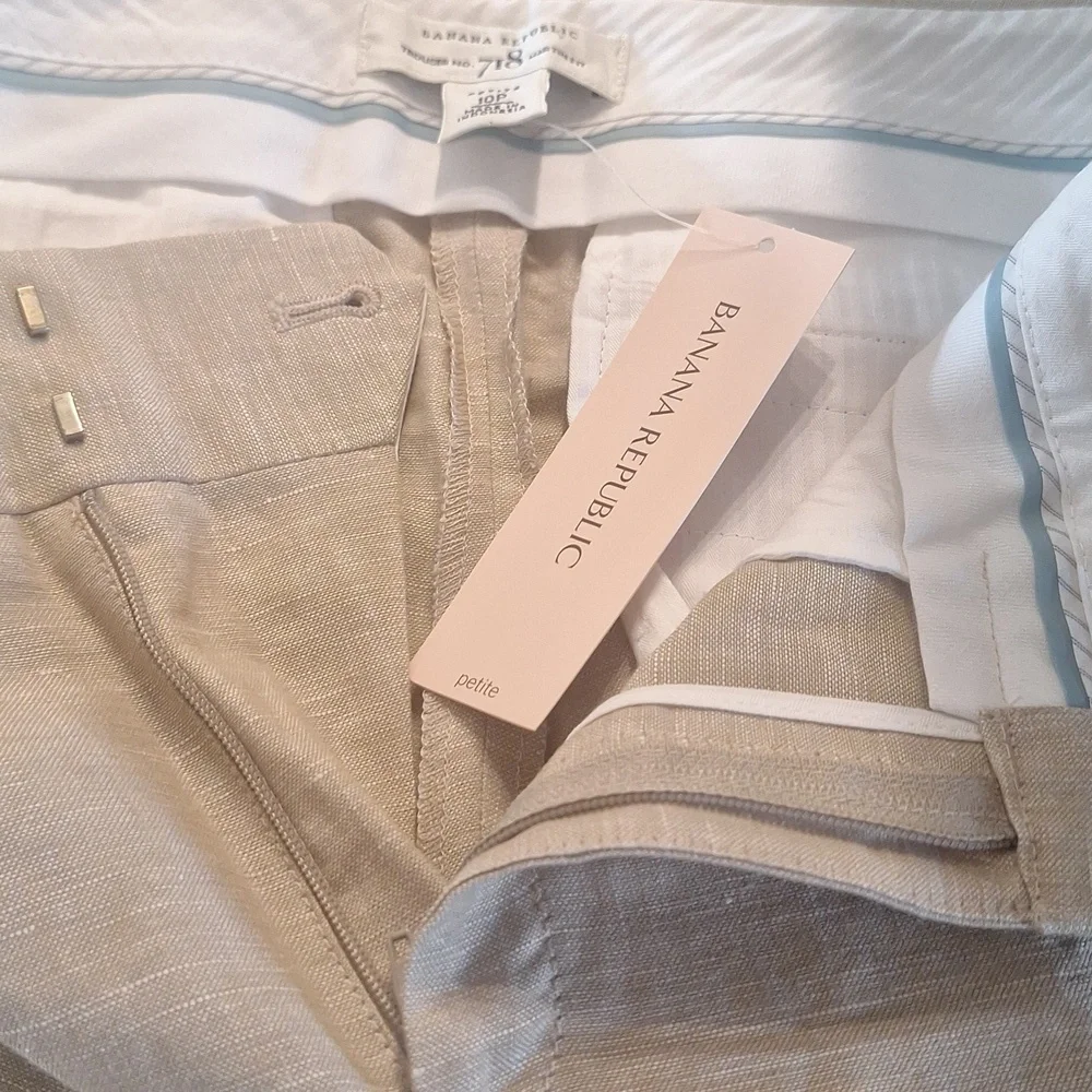 Banana Republic Trouser No. 718 Martin Fit Linen Blend